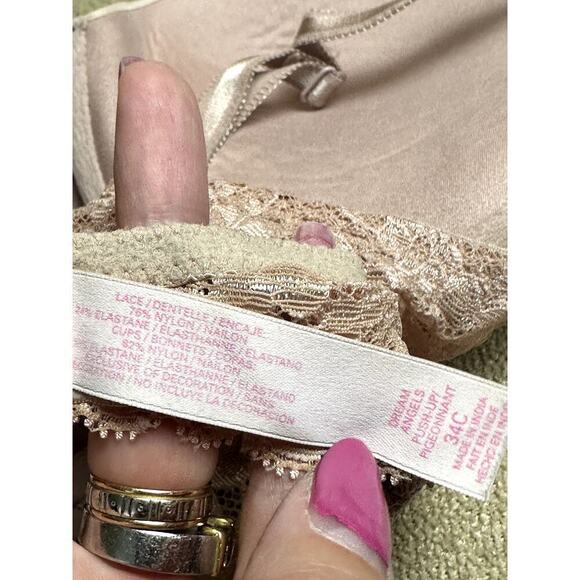 Victoria Secret Beige Push Up Wire Bra Women's Size 34C - Picture 4 of 6